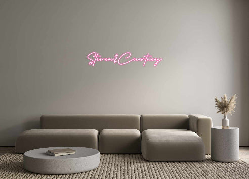 Custom Neon: Steven&Courtney