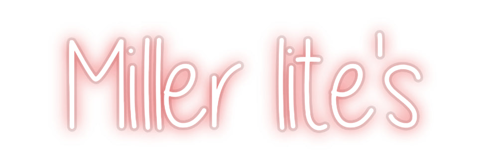 Custom Neon: Miller lite's