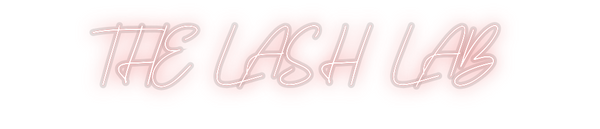 Custom Neon: THE LASH LAB