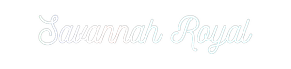 Custom Neon: Savannah Royal