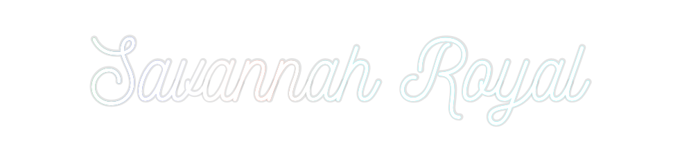 Custom Neon: Savannah Royal