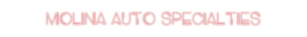 Custom Neon: MOLINA AUTO S...