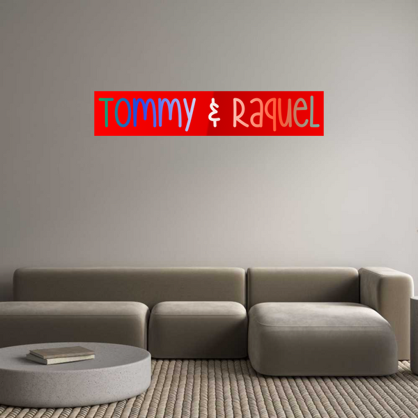 Custom Neon: Tommy & Raquel