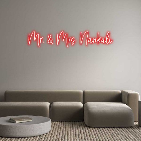 Custom Neon: Mr. & Mrs. Na...