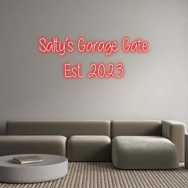 Custom Neon: Salty’s Garag...
