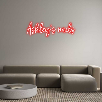 Custom Neon: Ashley’s nails