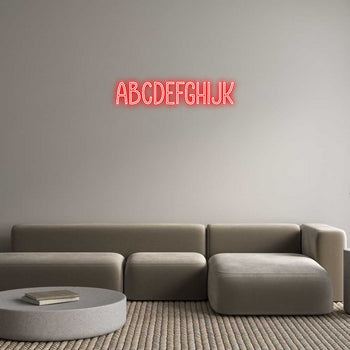 Custom Neon: Abcdefghijk