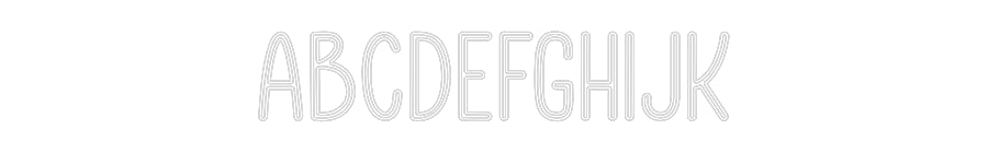 Custom Neon: Abcdefghijk