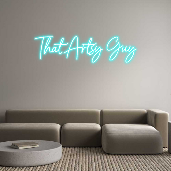 Custom Neon: That Artsy Guy