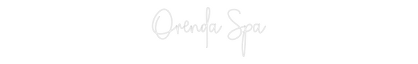 Custom Neon: Orenda Spa