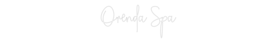 Custom Neon: Orenda Spa