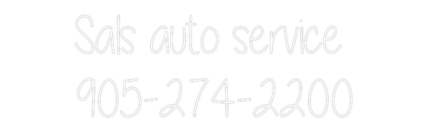 Custom Neon: Sals auto ser...