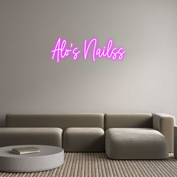 Custom Neon: Alo’s Nailss