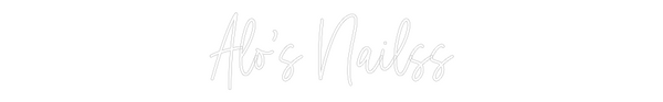 Custom Neon: Alo’s Nailss