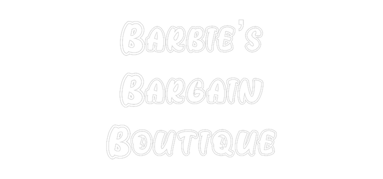 Custom Neon: Barbie’s
Bar...