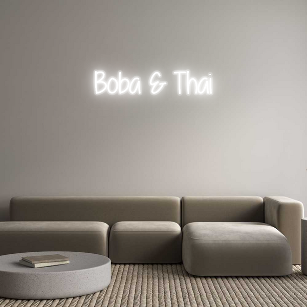 Custom Neon: Boba & Thai