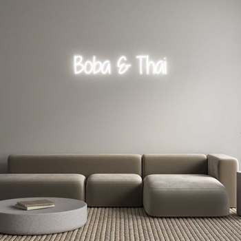 Custom Neon: Boba & Thai