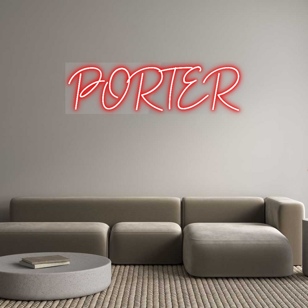 Custom Neon: PORTER