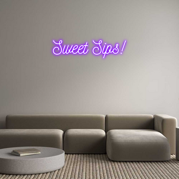 Custom Neon: Sweet Sips!
