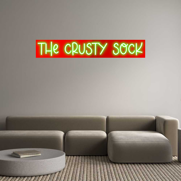 Custom Neon: The crusty sock