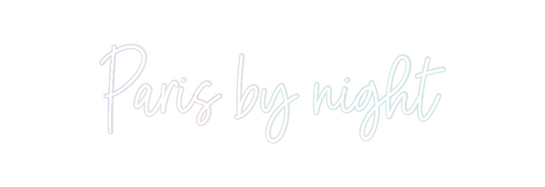 Custom Neon: Paris by night