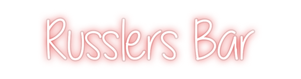 Custom Neon: Russlers Bar