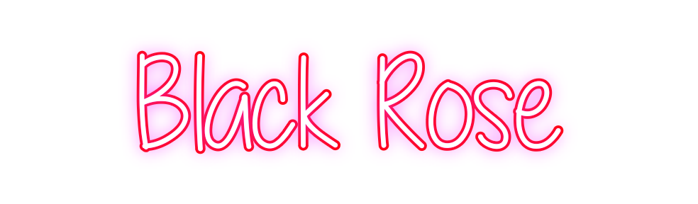 Custom Neon: Black Rose
