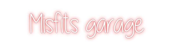 Custom Neon: Misfits garage