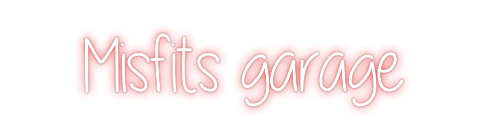 Custom Neon: Misfits garage