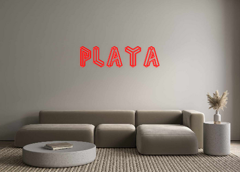 Custom Neon: PLAYA