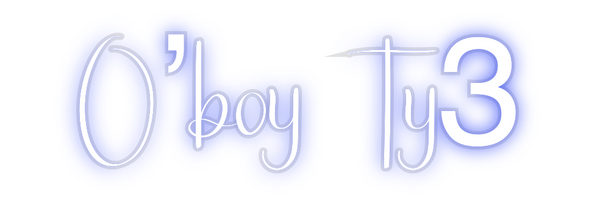 Custom Neon: O’boy Ty3