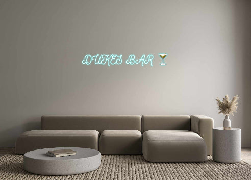 Custom Neon: DUKES BAR 🍸