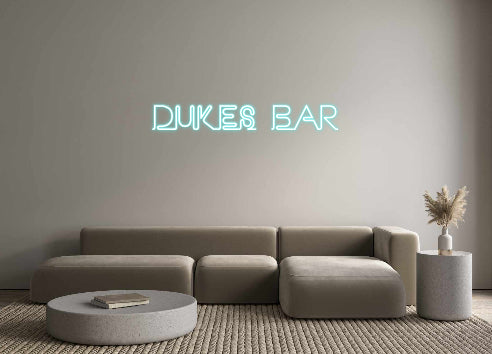 Custom Neon: DUKES BAR