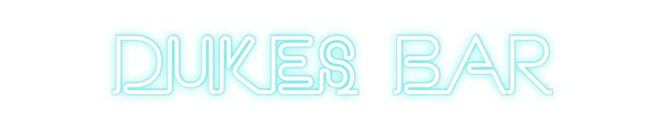 Custom Neon: DUKES BAR