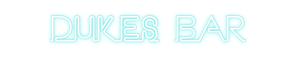 Custom Neon: DUKES BAR