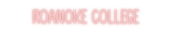 Custom Neon: Roanoke College