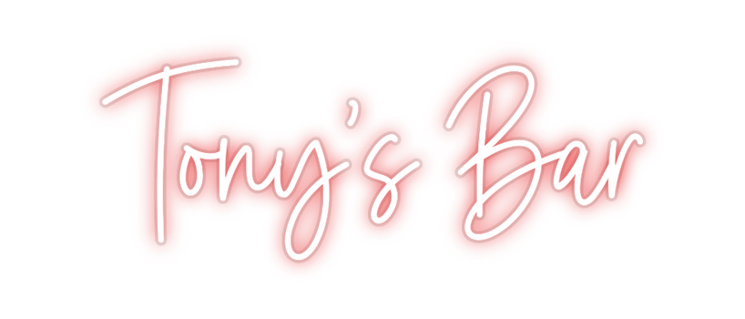 Custom Neon: Tony's Bar