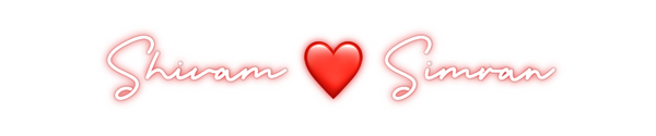 Custom Neon: Shivam ❤️ Sim...