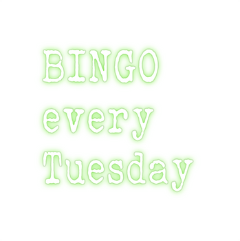 Custom Neon: BINGO 
every...