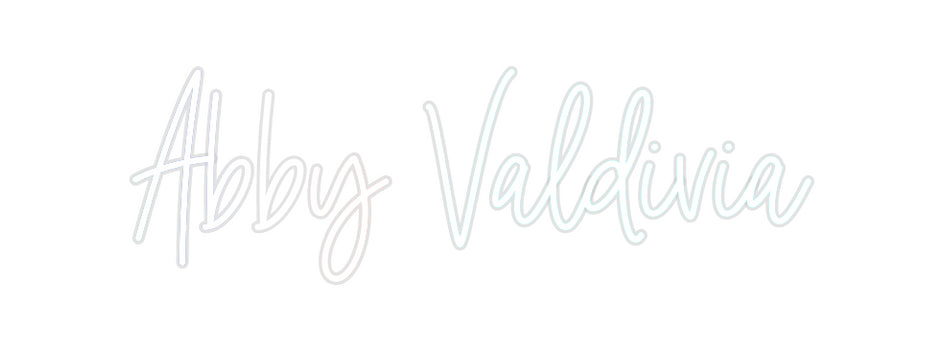 Custom Neon: Abby Valdivia