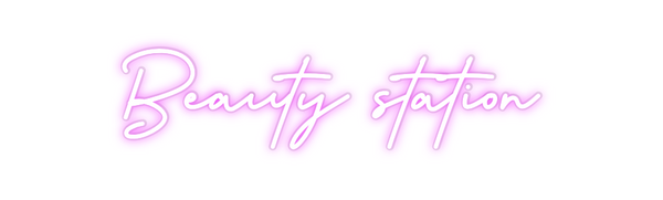 Custom Neon: Beauty station