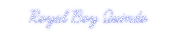 Custom Neon: Royal Boy Qui...