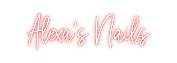 Custom Neon: Alexa’s Nails