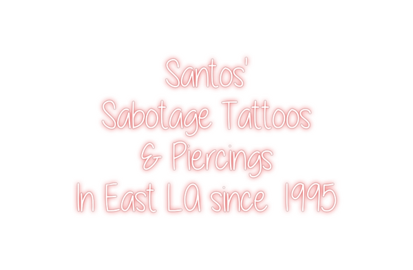 Custom Neon: Santos'
Sabo...