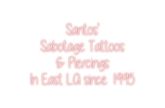 Custom Neon: Santos'
Sabo...