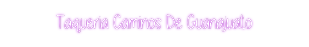Custom Neon: Taqueria Cami...