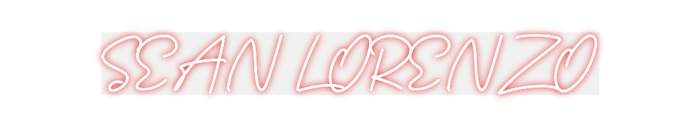 Custom Neon: SEAN LORENZO