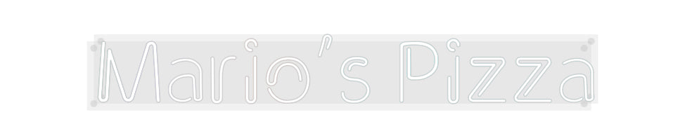 Custom Neon: Mario’s Pizza