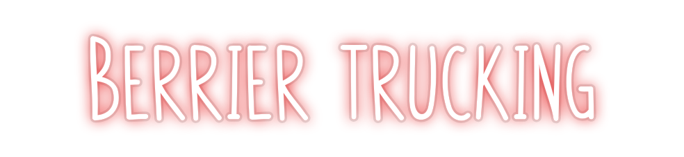 Custom Neon: Berrier truck...