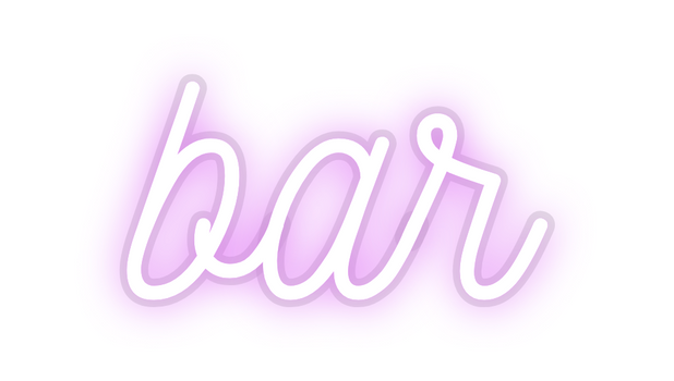 Custom Neon: bar